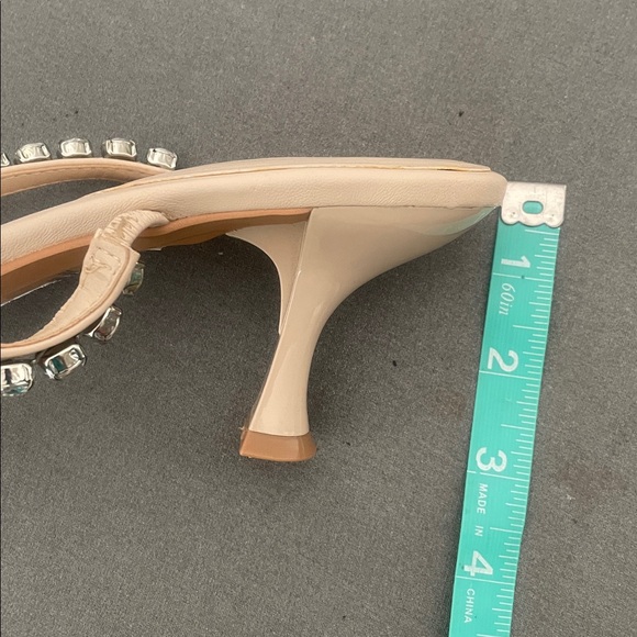 Chelsea & Violet Nude Heels with Crystal Accents - Picture 12 of 12